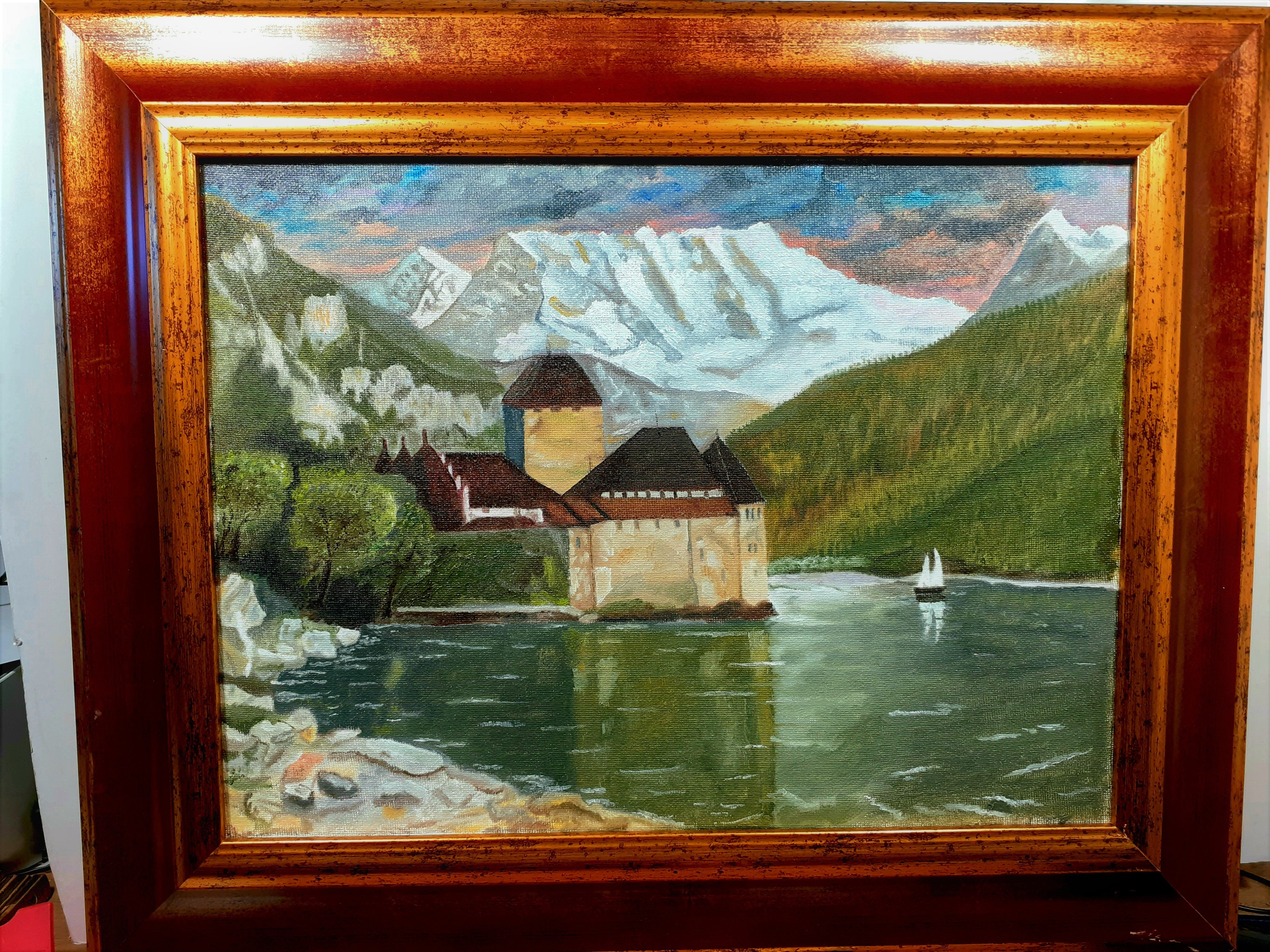 Estudio sobre Courbet, El castillo de Chillon