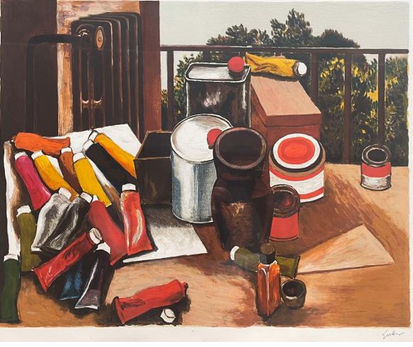 Renato Guttuso - La mesa del pintor