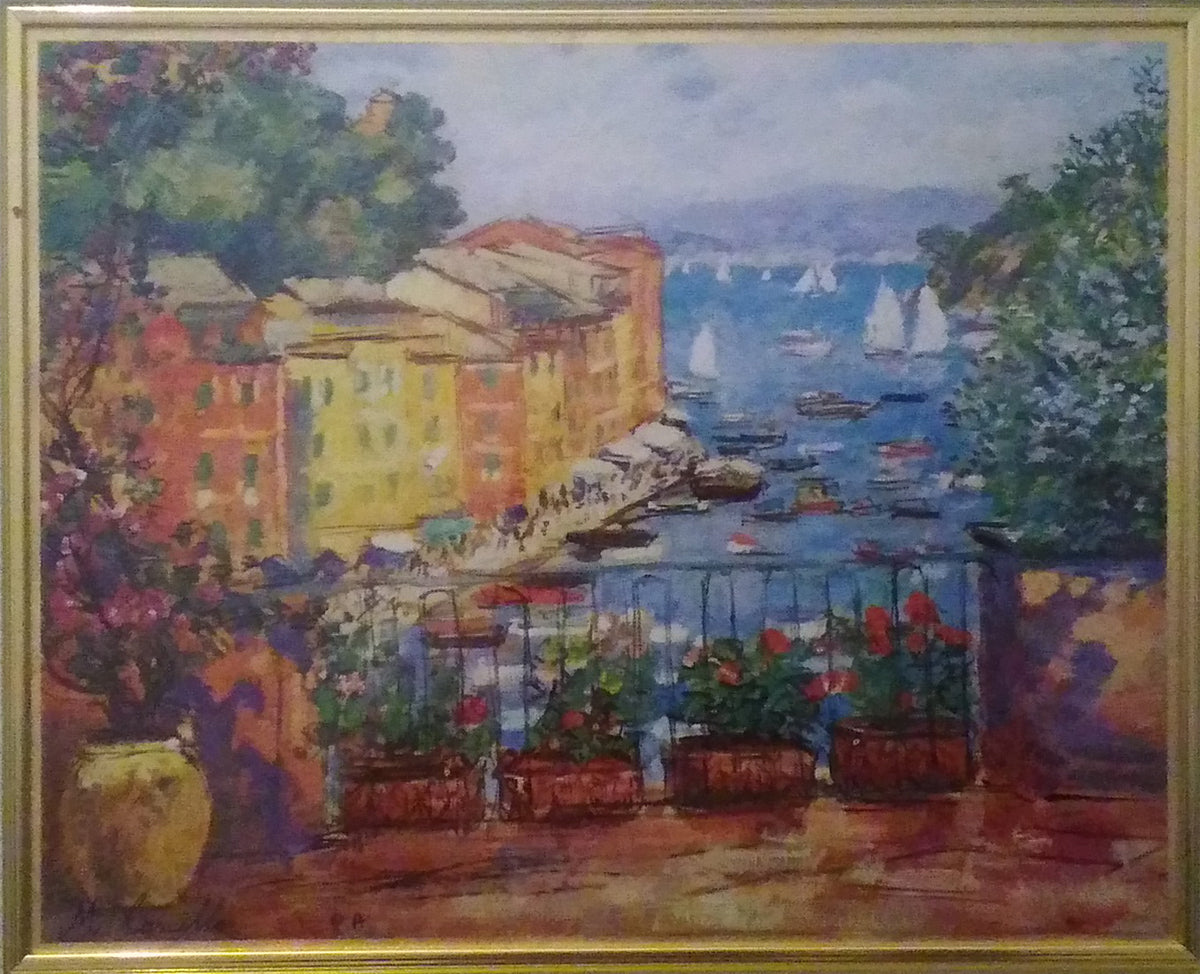 Michele Cascella - Terraza en Portofino