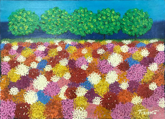 Tiziano - Árboles y flores