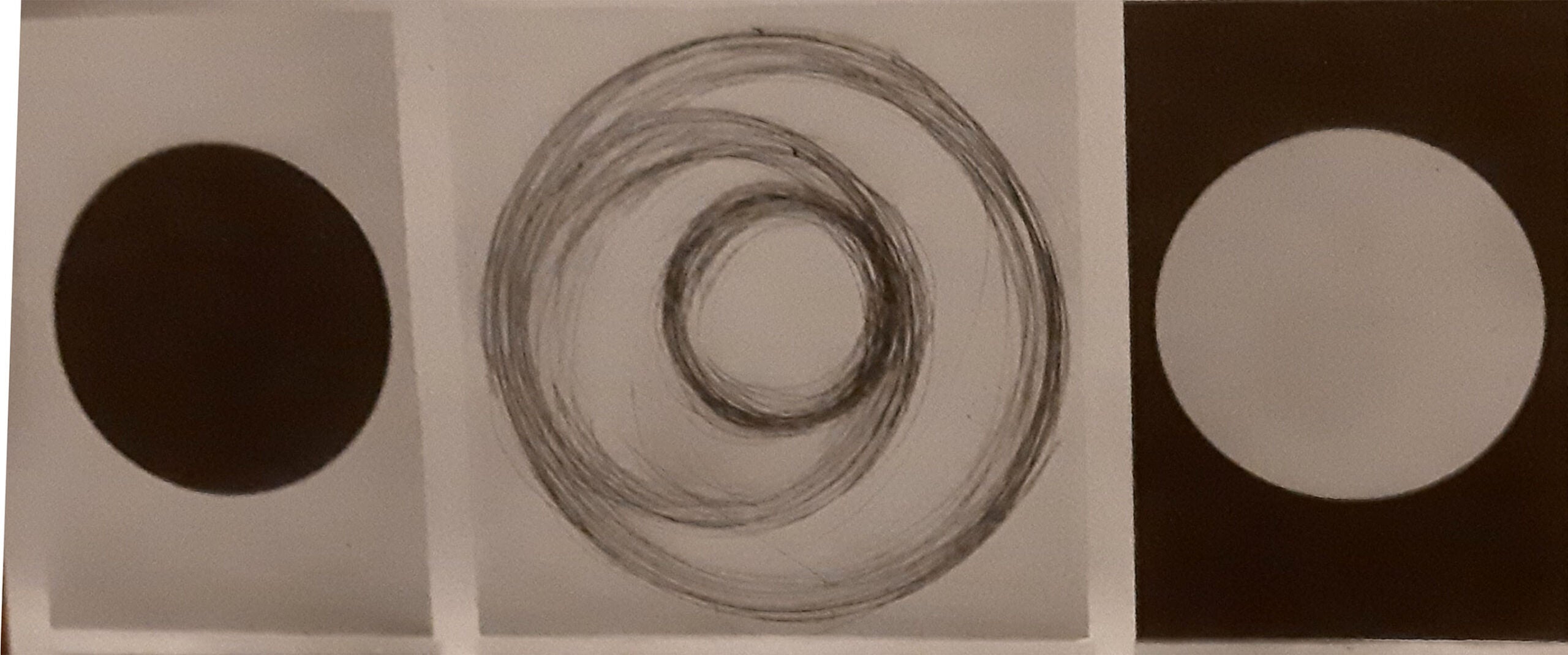 Eliseo Matteacci - L'occhio del cielo, buio e luce (trittico)