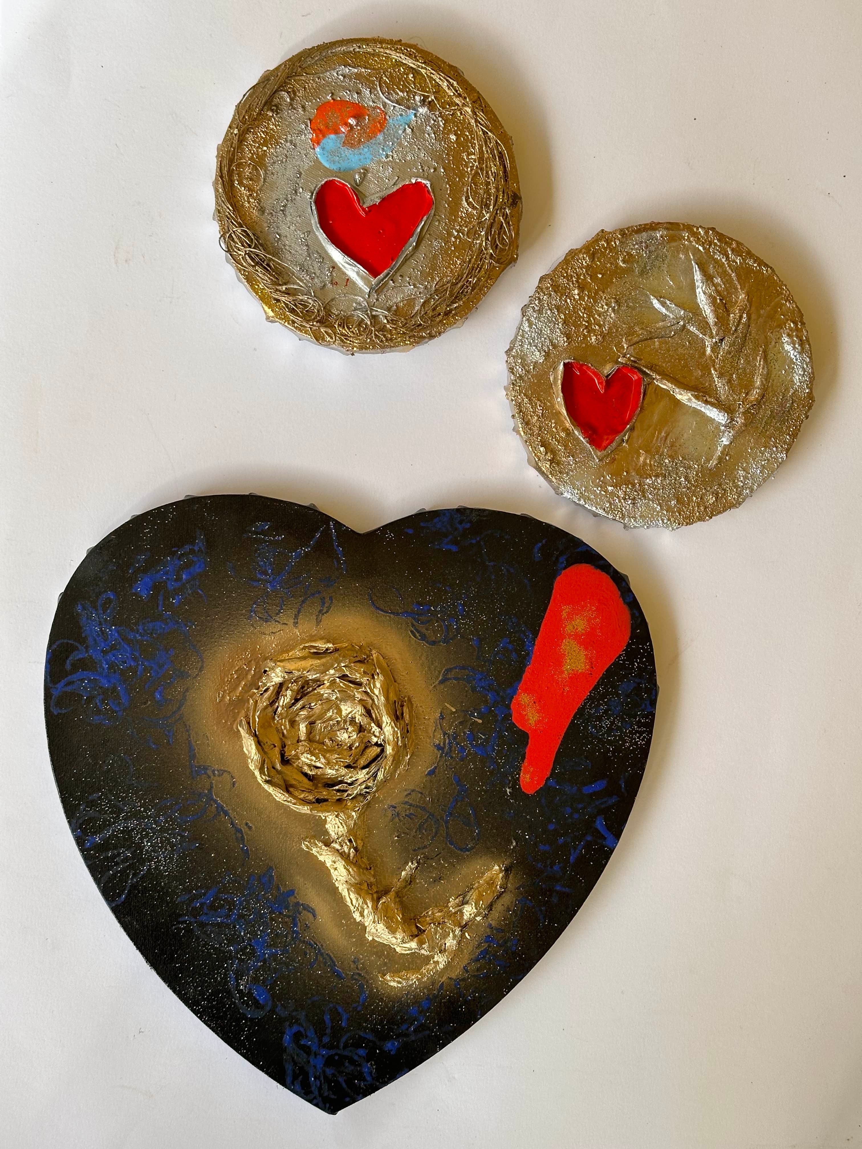 Trittico di cuori