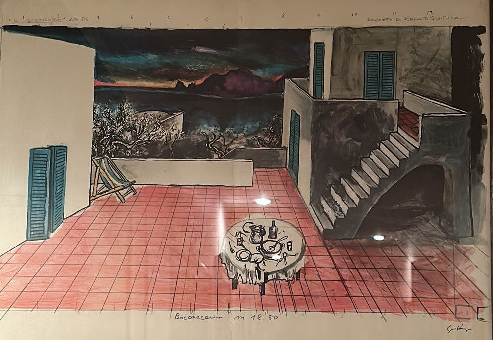 RENATO GUTTUSO - BOCCASCENA