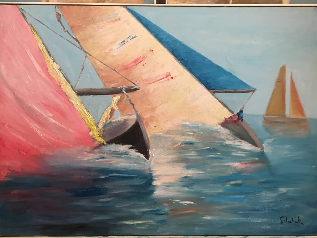 SAILS IN THE RACE