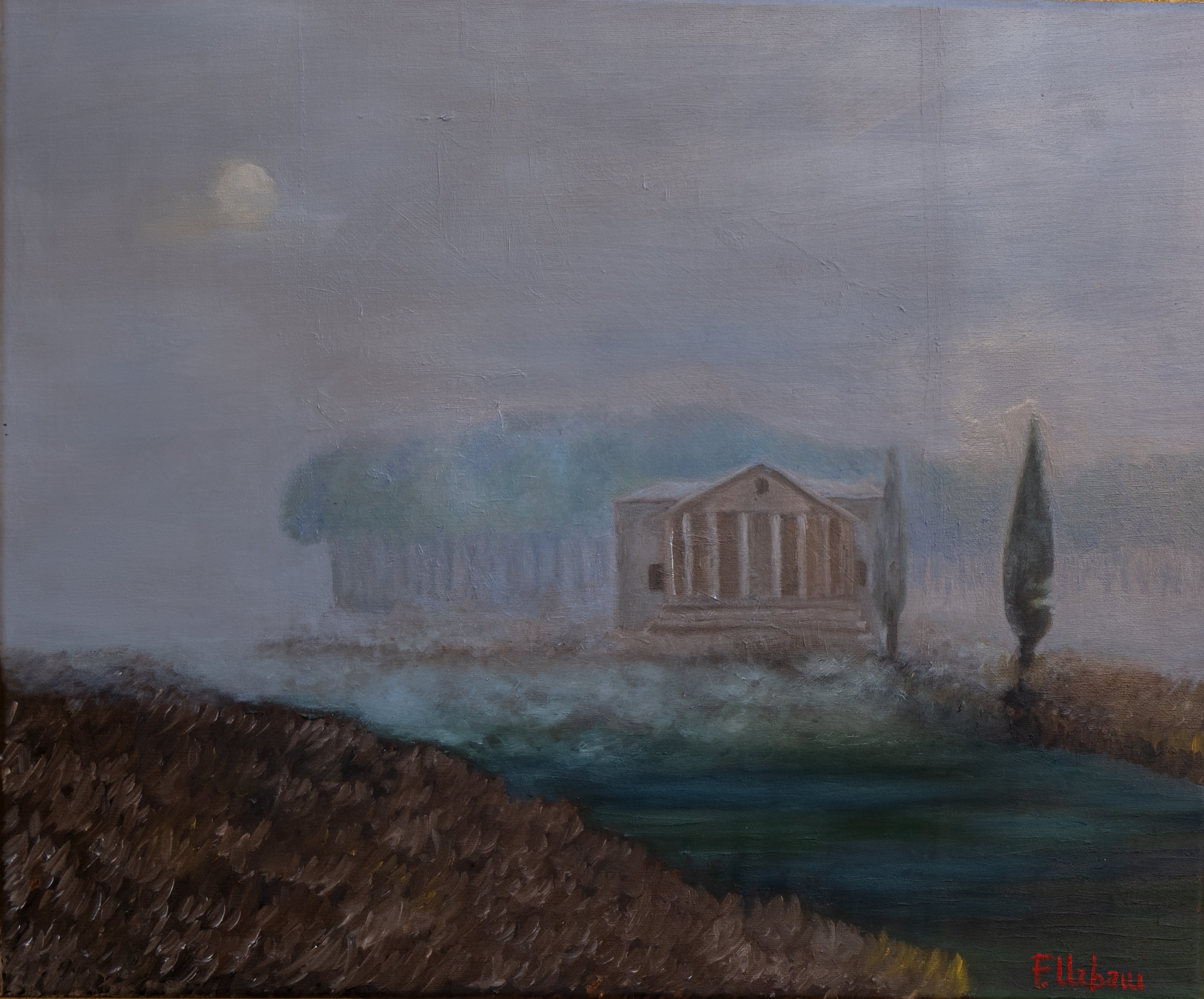 Villa in the fog