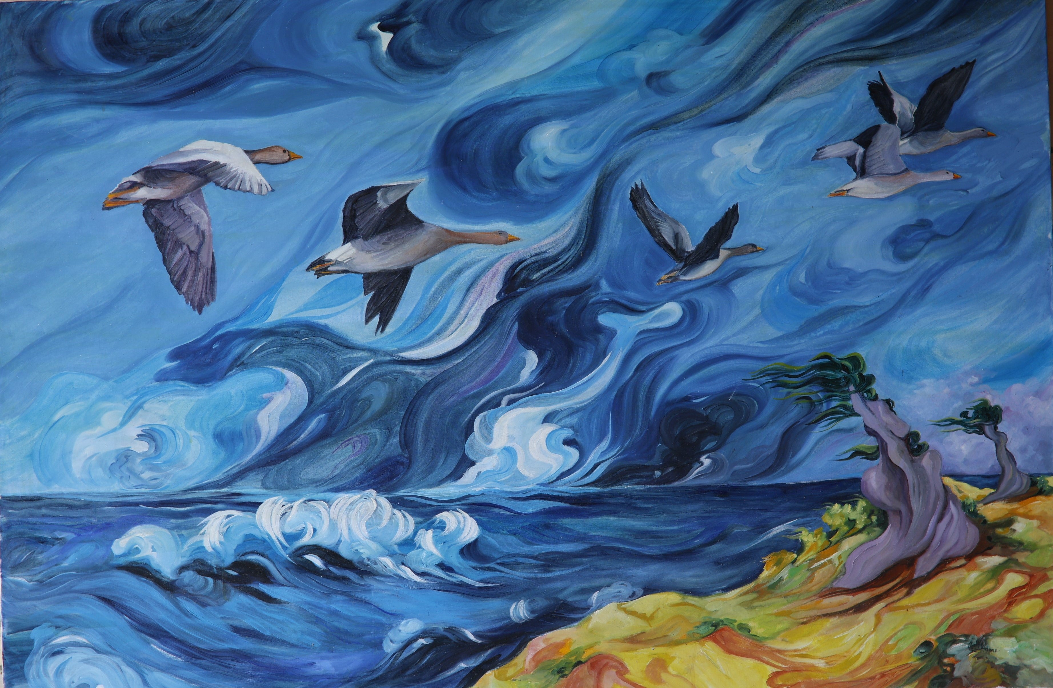 Flight of geese