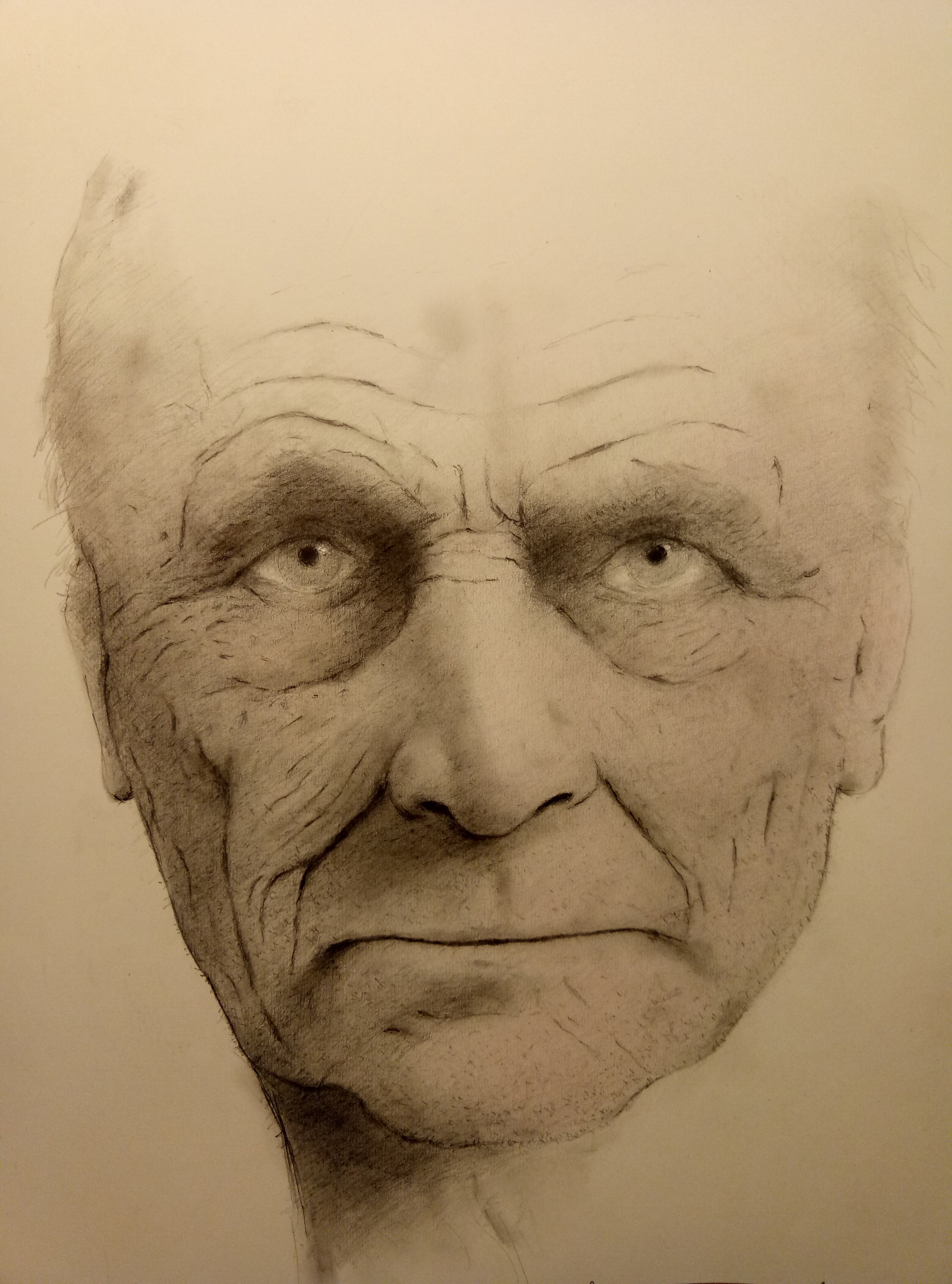 senile face