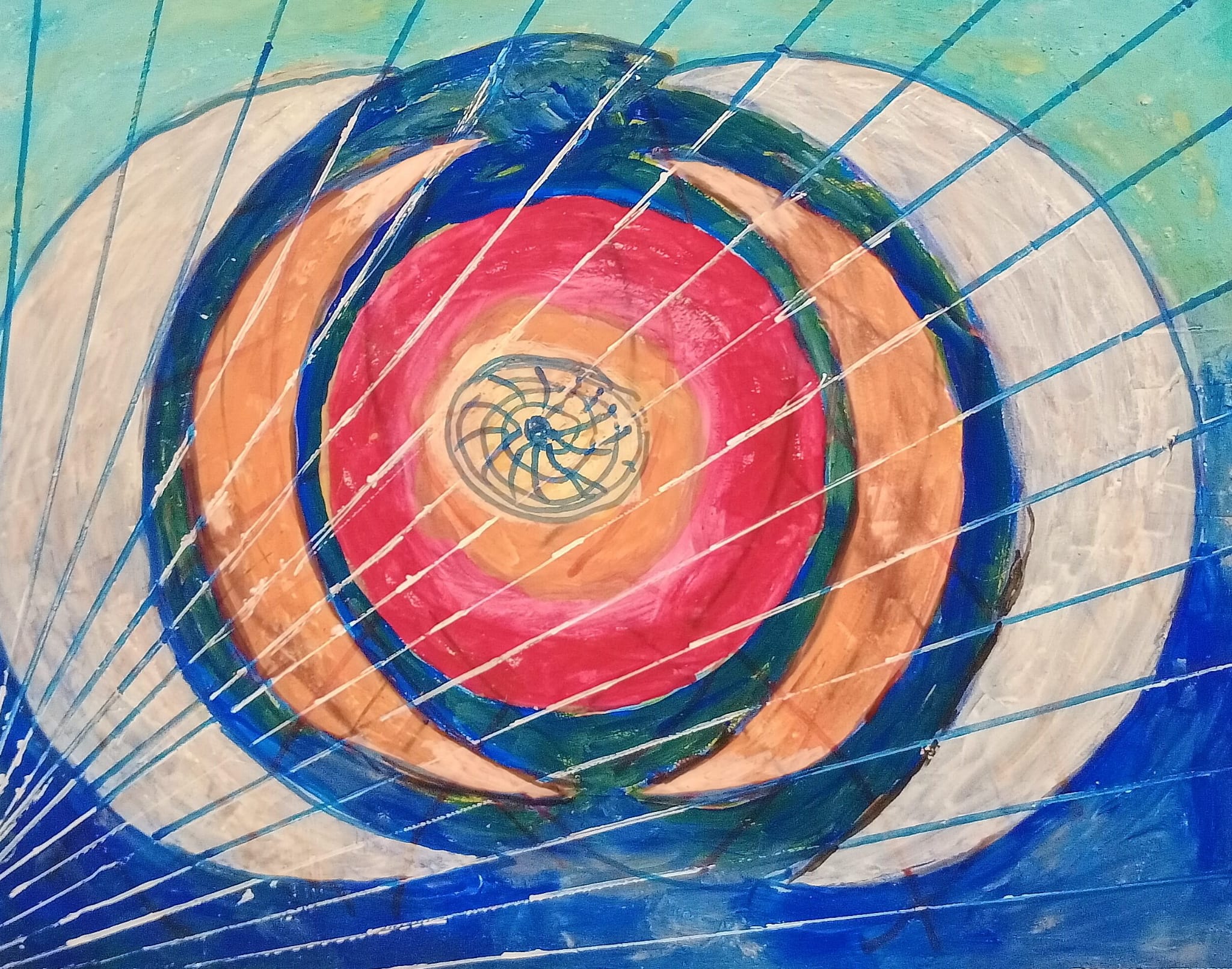 Vortex with crescent moon