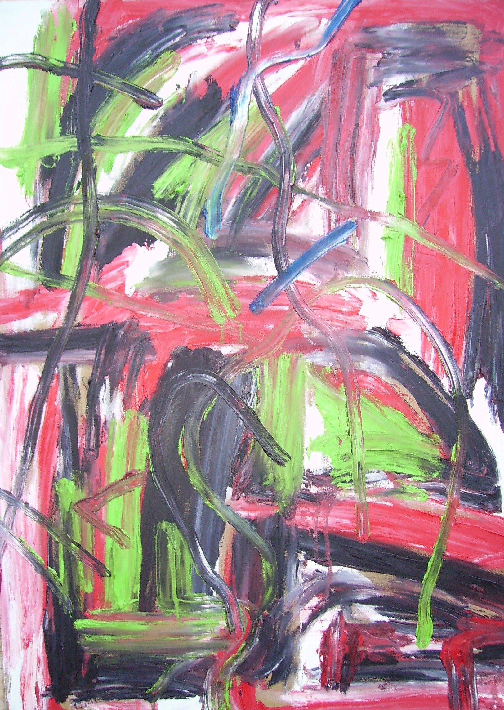 RED BLACK ABSTRACTION