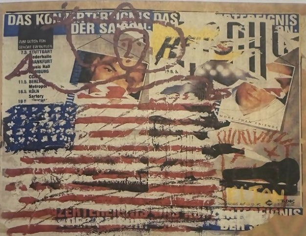 The american flag - Mimmo Rotella