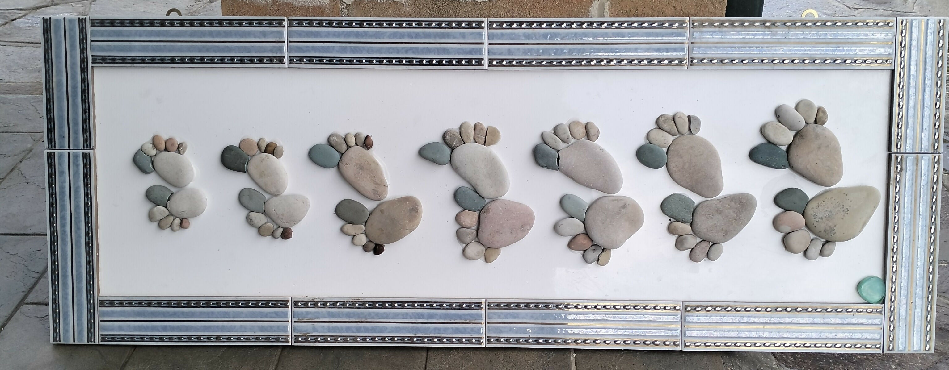 Roberto Rubiola - Mosaico di pietre del mare e ceramica