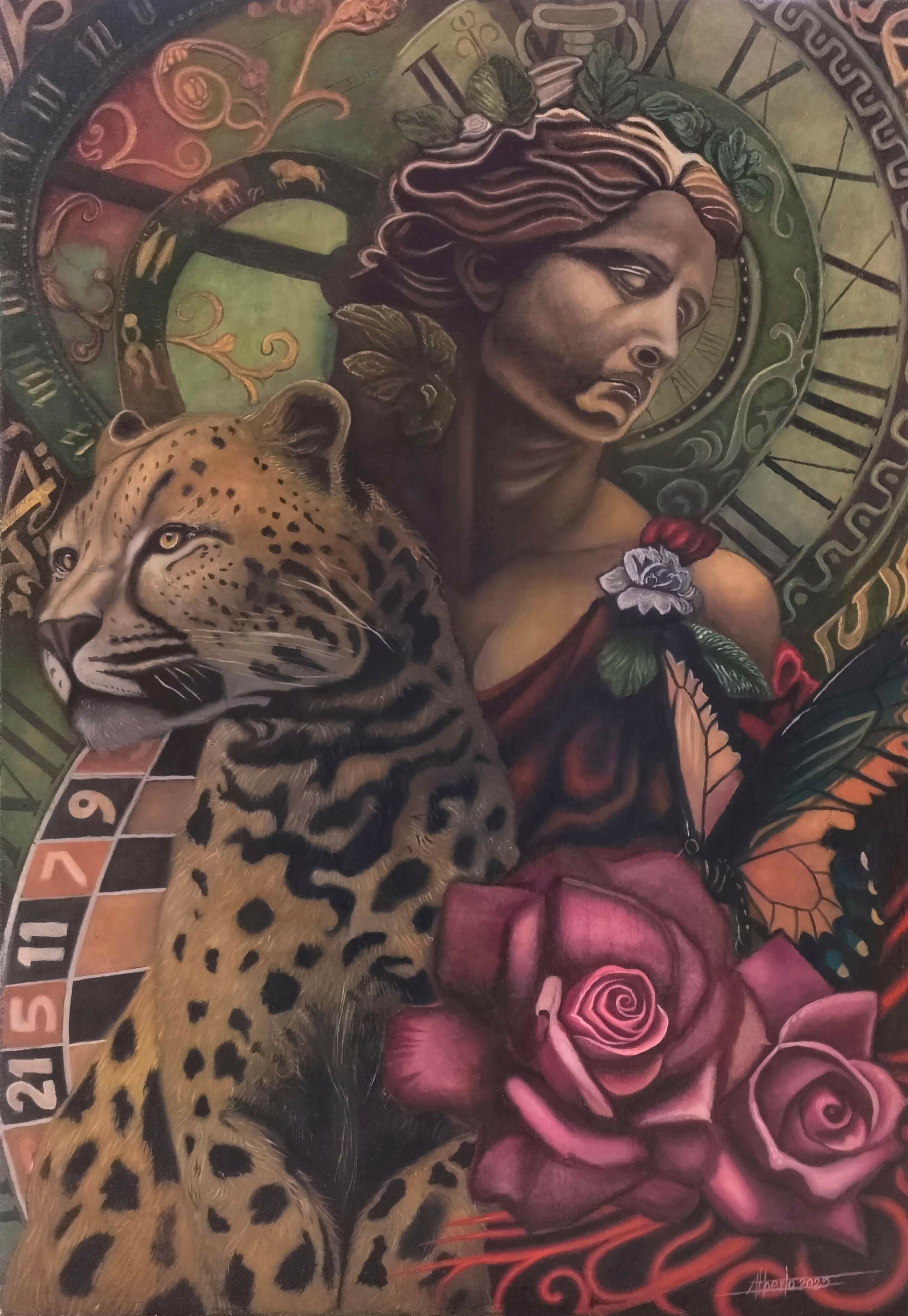 Dama con Leopardo