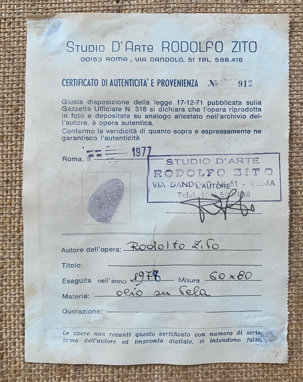 Rodolfo Zito - Untitled